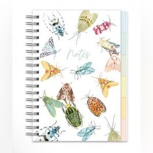Nothing Bugs Me notebook/6 color tabbed sections w/lines/dot/grid/graph-3 NWT
